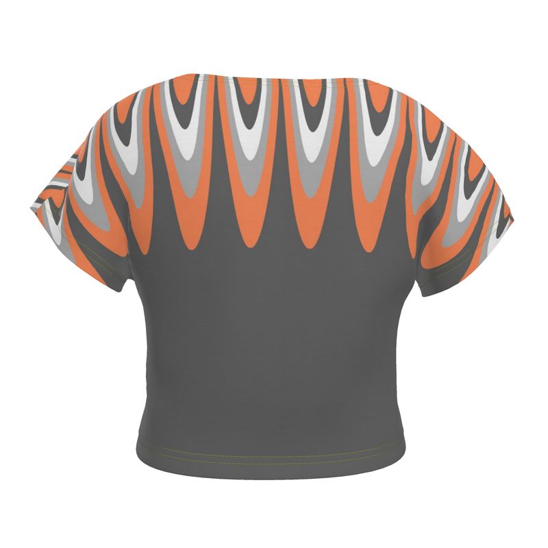 Crop Top in Scales Moonlit Garden