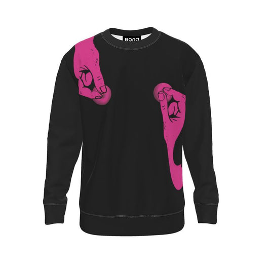 Sweatshirt in nipple pinch pink