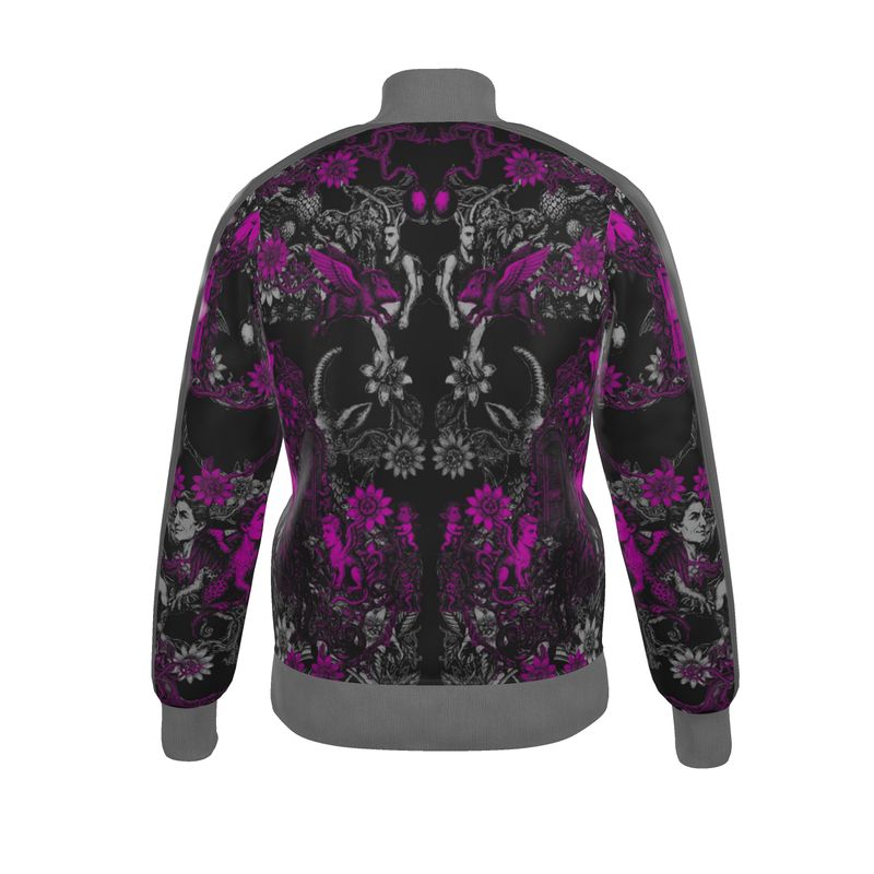 Tracksuit Jacket in Toiles Des Bosch Fuchsia Carbon