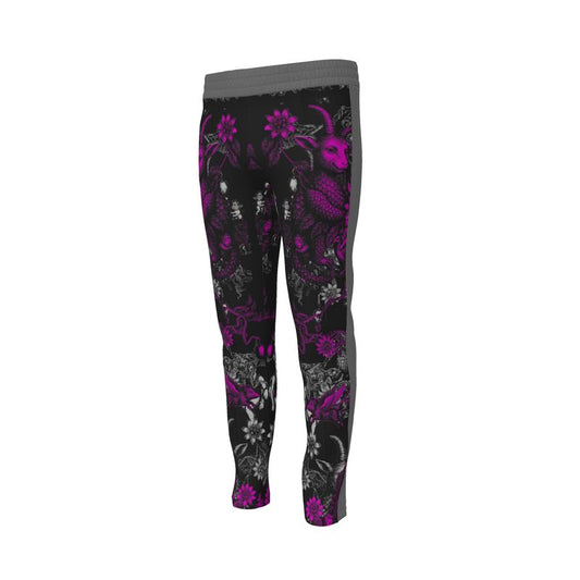 Tracksuit Trousers in Toiles Des Bosch Fucshia Carbon