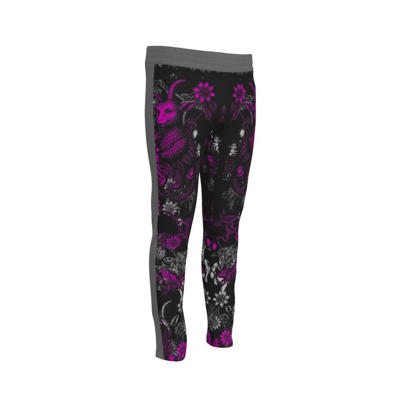 Tracksuit Trousers in Toiles Des Bosch Fucshia Carbon
