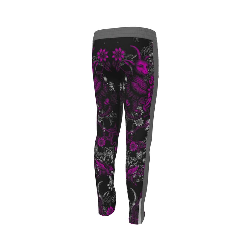 Tracksuit Trousers in Toiles Des Bosch Fucshia Carbon