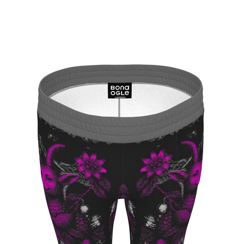 Tracksuit Trousers in Toiles Des Bosch Fucshia Carbon