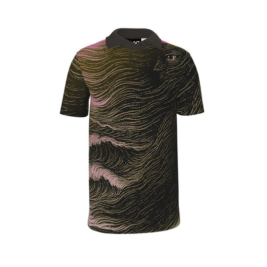 Polo Shirt in Tempest Sea Golden Sunset
