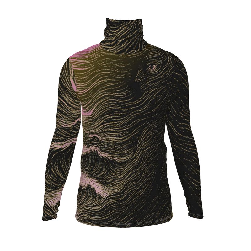 Slim Fit Roll Neck in Tempest Sea