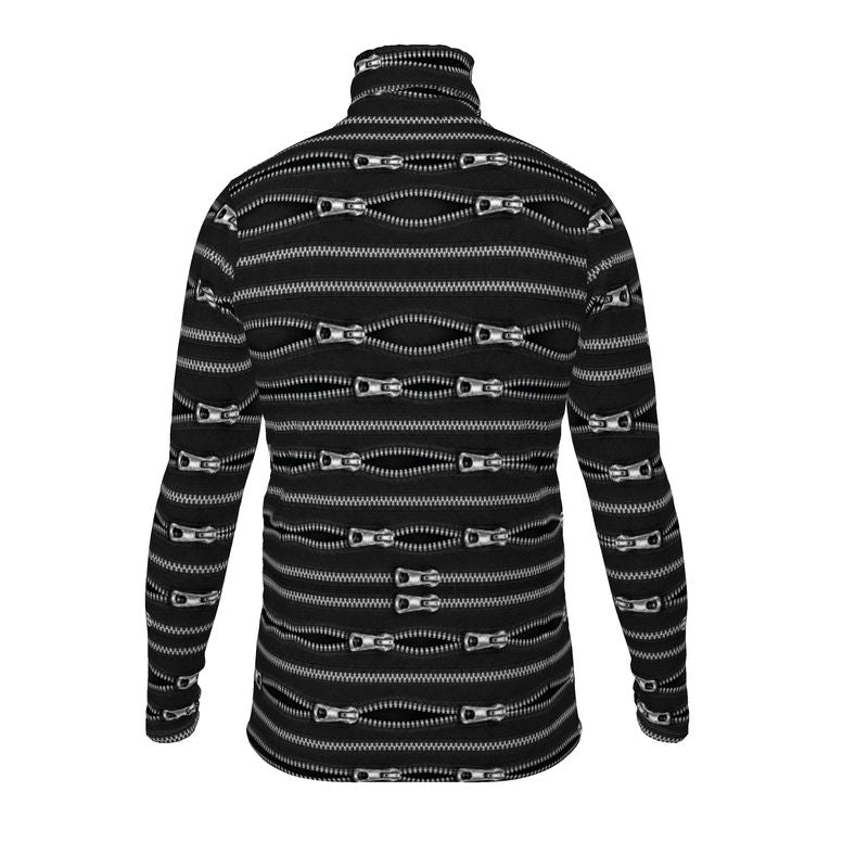 Slim Fit Roll Neck in Zippers