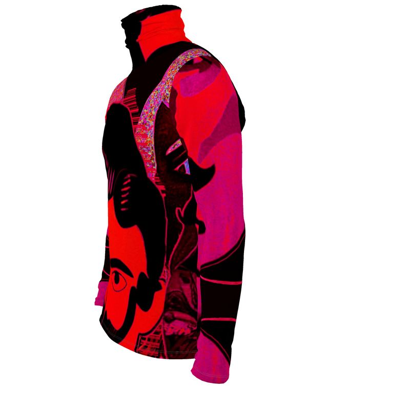 Slim Fit Roll Neck in Aubrey Pink