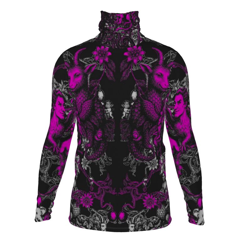 Mens slim fit roll neck