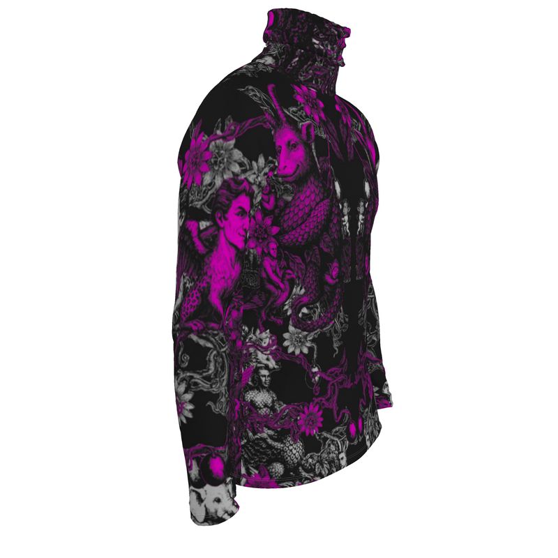 Mens slim fit roll neck