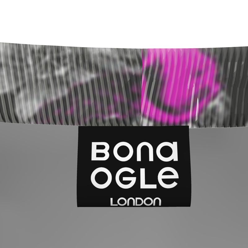 Jogging Bottoms in Toiles Des Bosch Fuchsia  Carbon