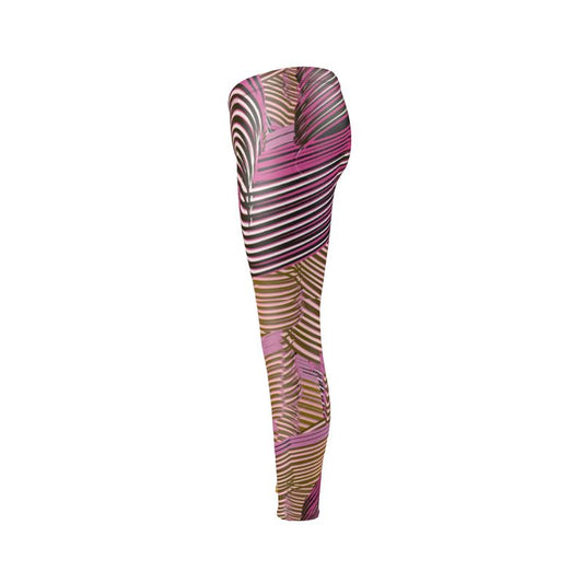 Leggings in Brush Strokes  Golden  Dawn