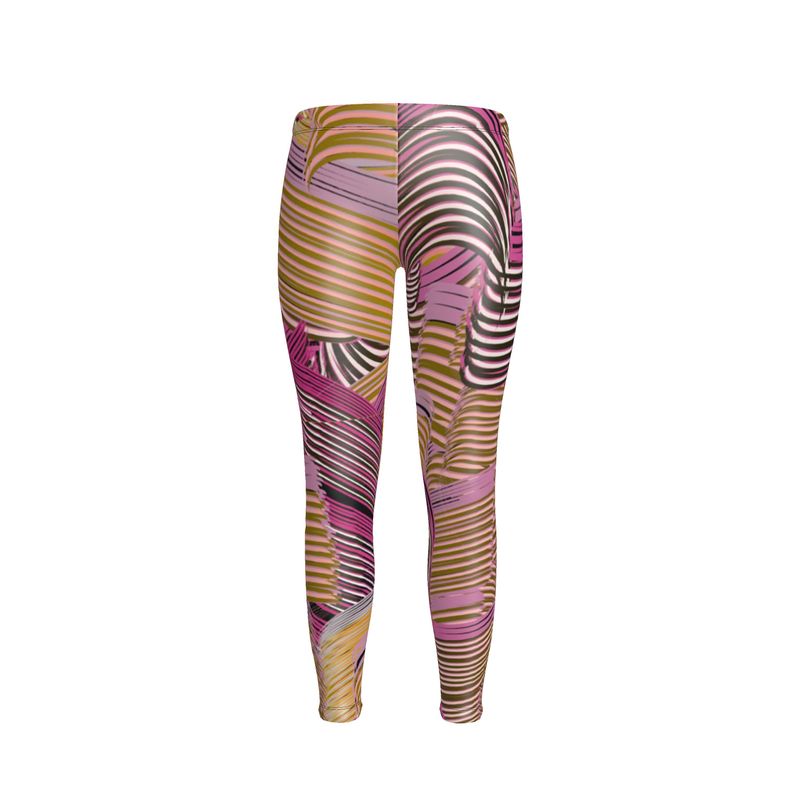 Leggings in Brush Strokes  Golden  Dawn