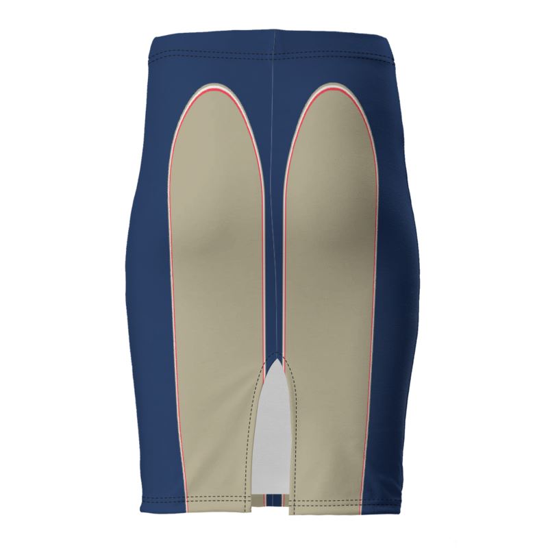 Pencil Skirt in Narrow Arch Blue