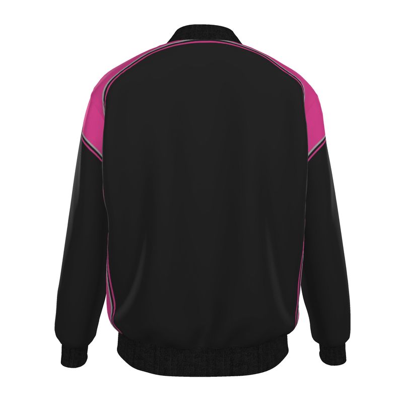 Bomber Jacket  in Contours Fuchsia Carbon