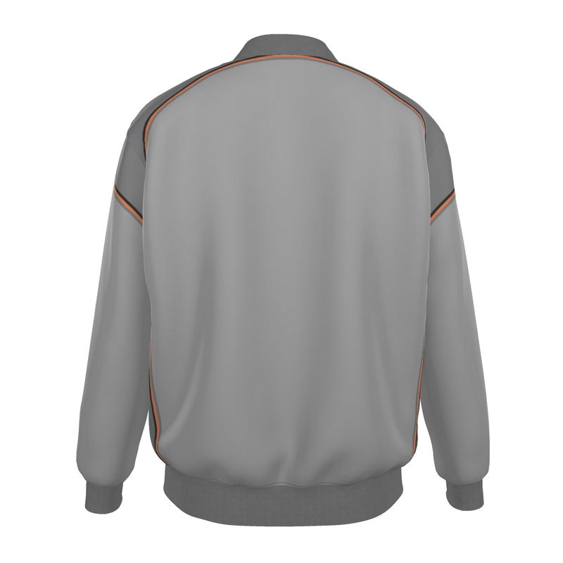 Bomber Jacket  in Contours Grey Coral