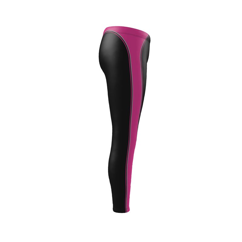 Leggings in Contours Fuschia Carbon