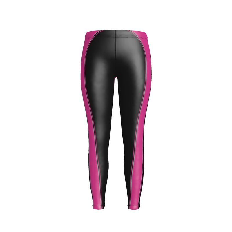 Leggings in Contours Fuschia Carbon