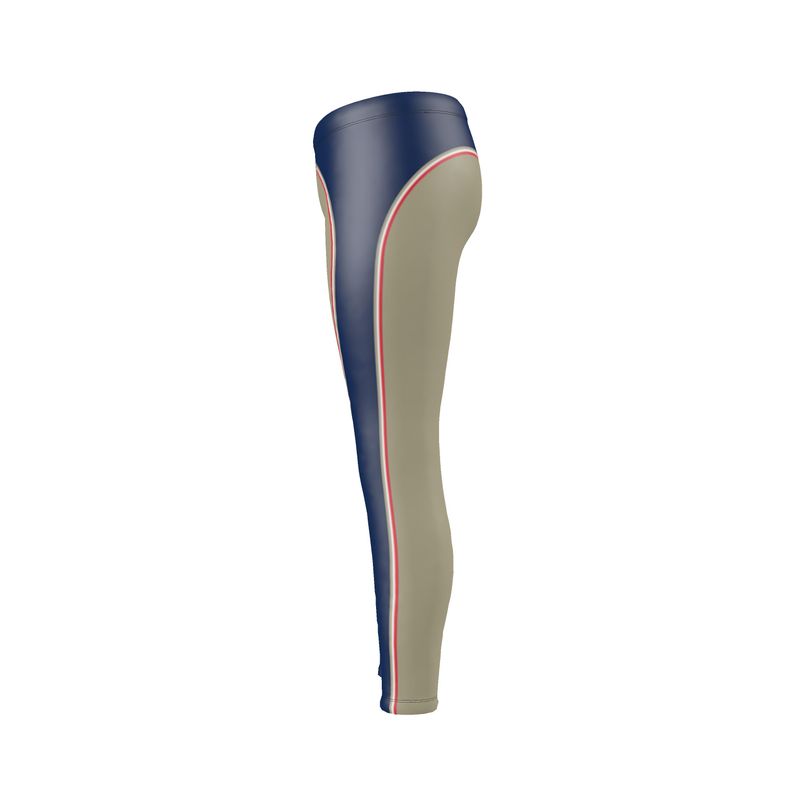 Leggings in Contours Blue Beige