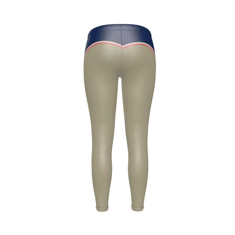 Leggings in Contours Blue Beige