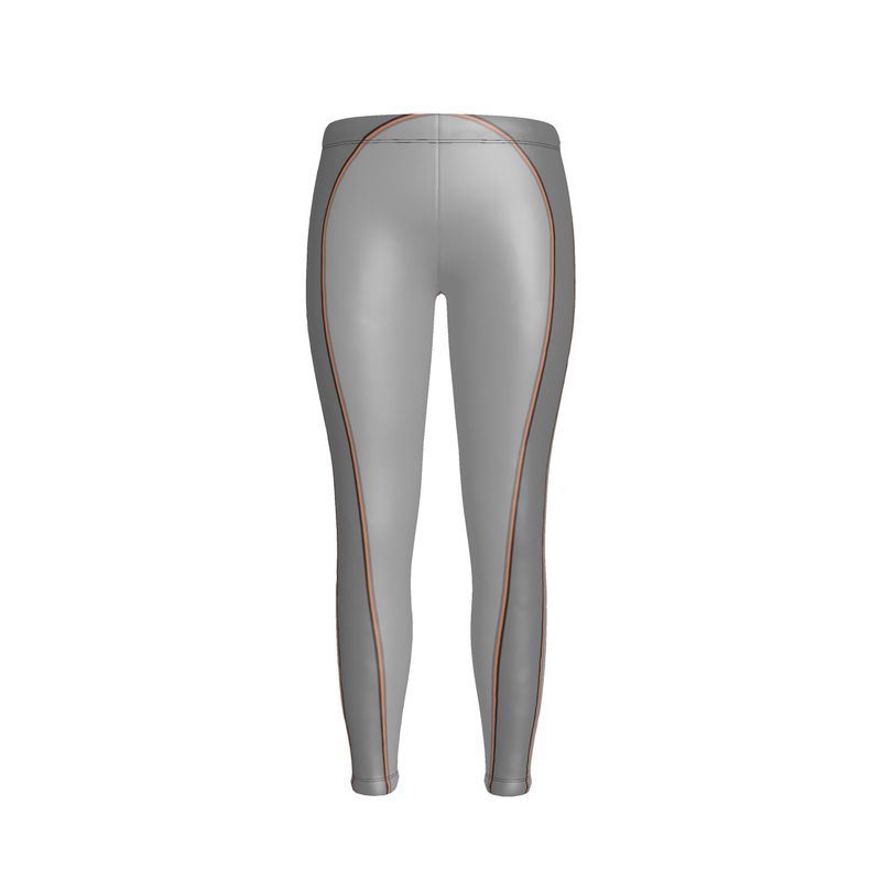 Leggings in  Contours Gray Coral