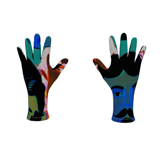 Fleece gloves in Aldous Teal