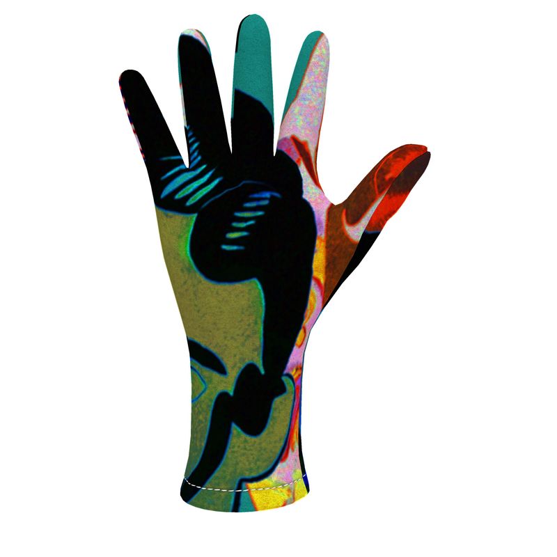 Fleece gloves in Aldous Teal