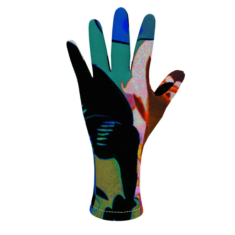 Fleece gloves in Aldous Teal