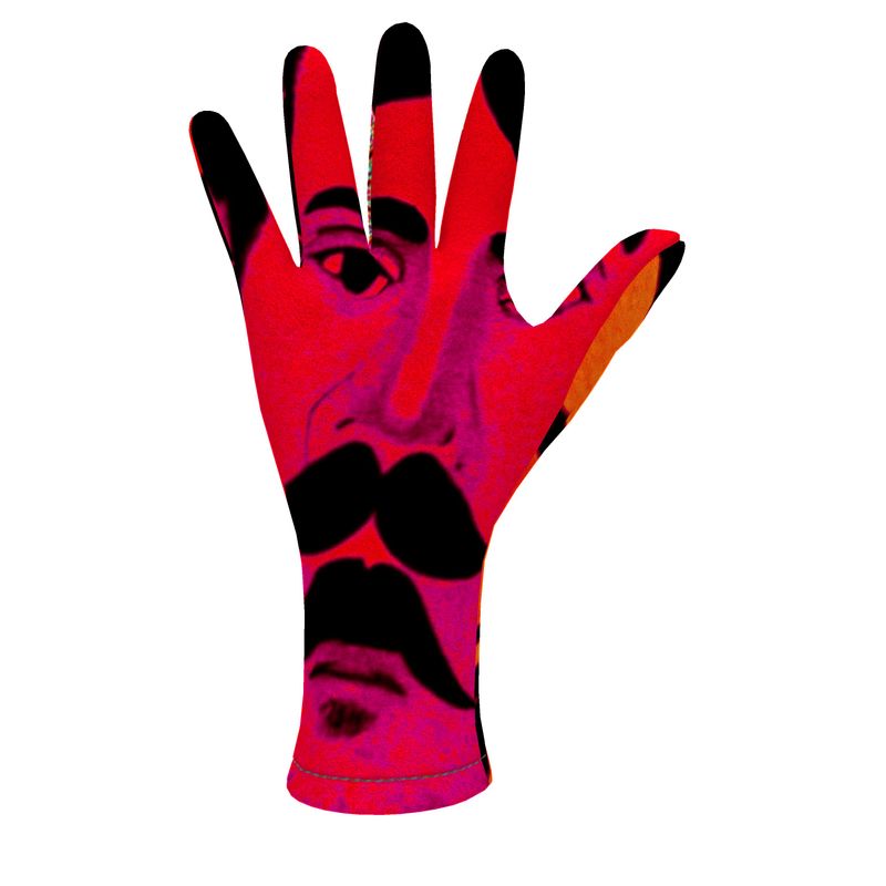 Fleece gloves in Aldous Pink