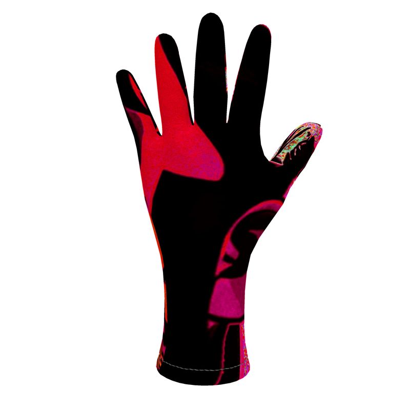 Fleece gloves in Aldous Pink