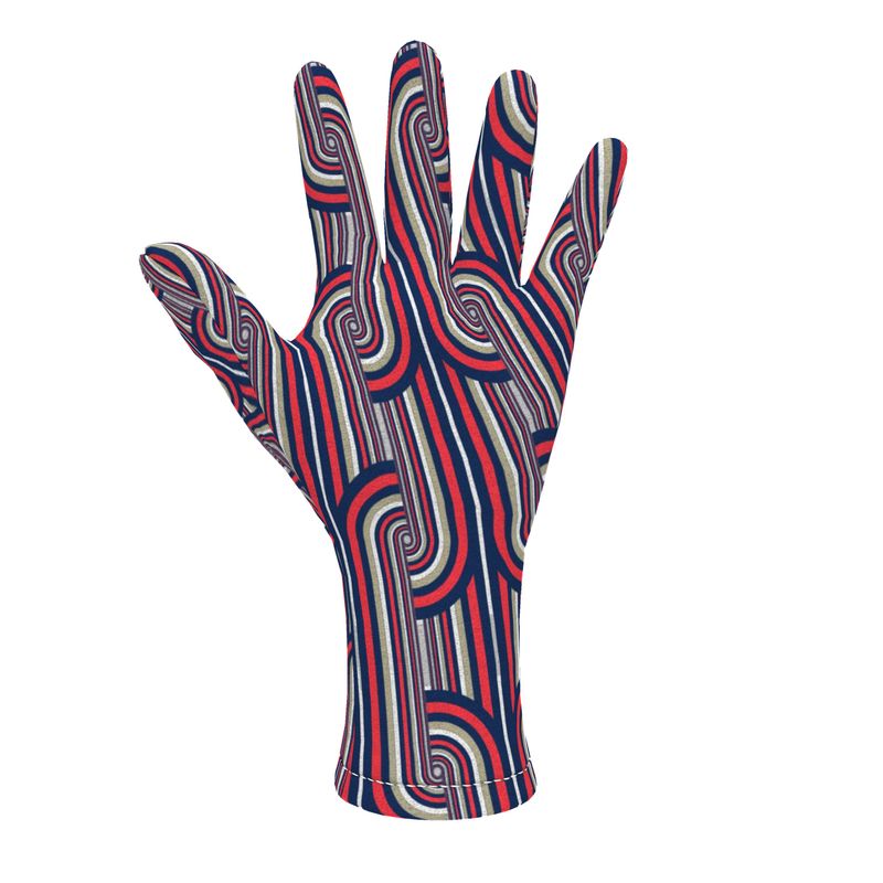 Fleece Gloves in Chunky Blue