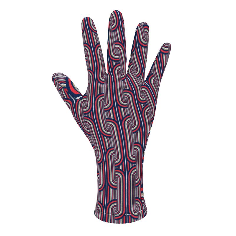 Fleece Gloves in Chunky Blue