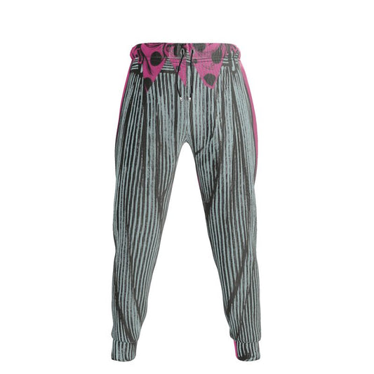 Jogging Bottoms in Trompe l’oeil  Fuchsia Grey Carbon
