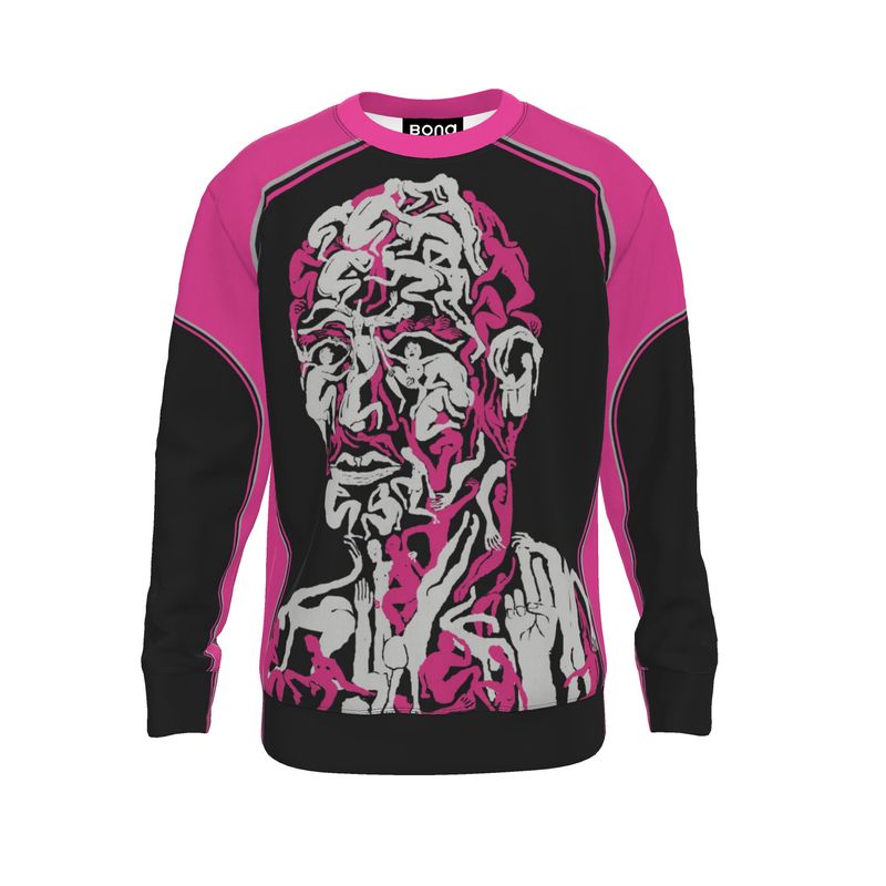 Sweatshirt in Chill Out Man Fuchsia Carbon