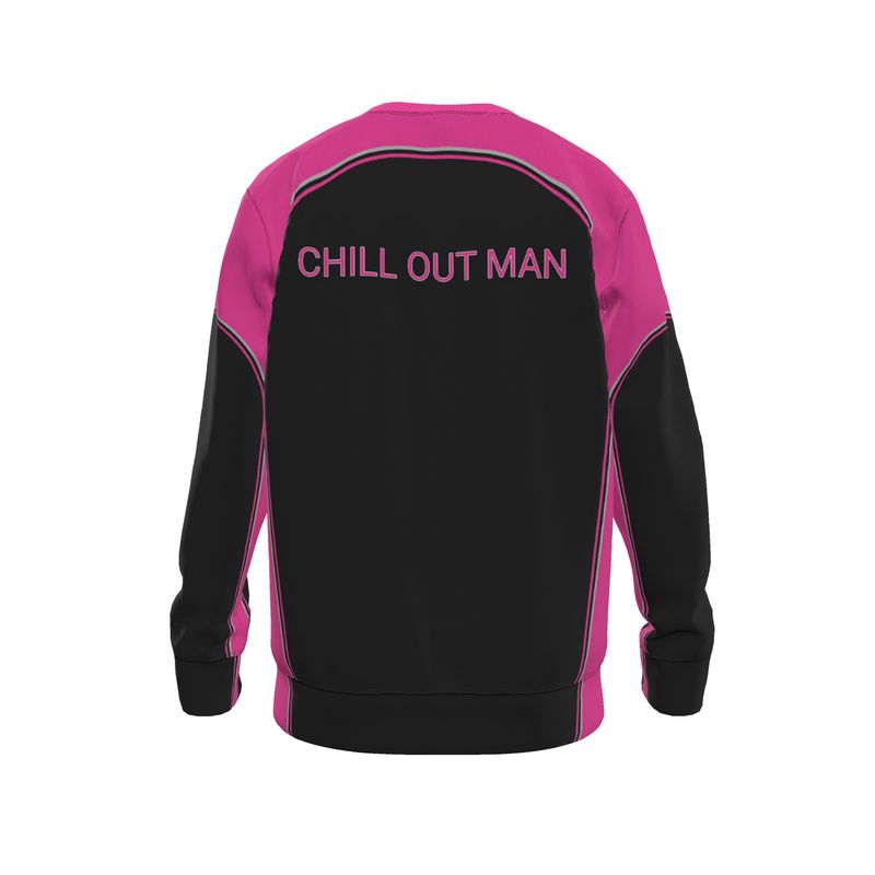 Sweatshirt in Chill Out Man Fuchsia Carbon