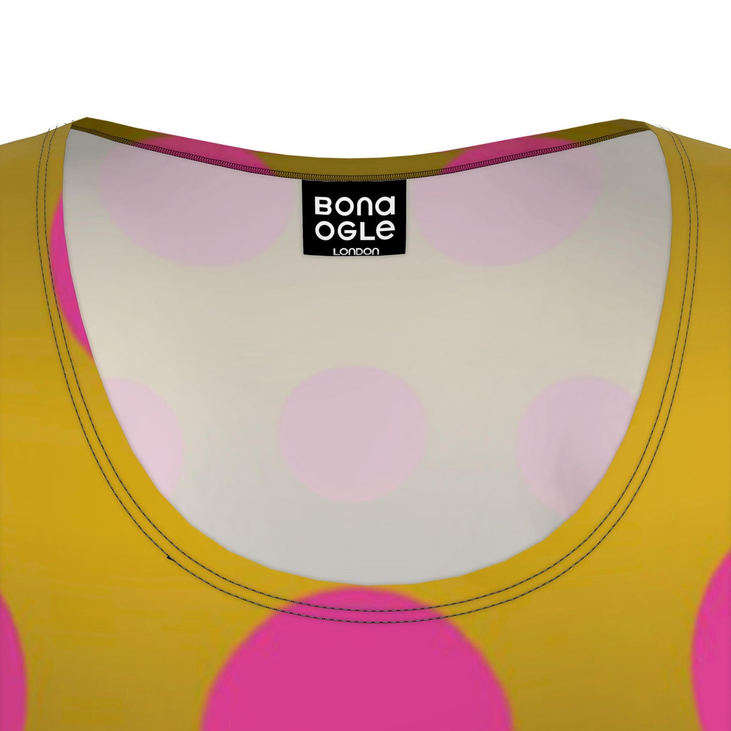 Tunic T Shirt Dress in Ombre Polka Golden Dawn