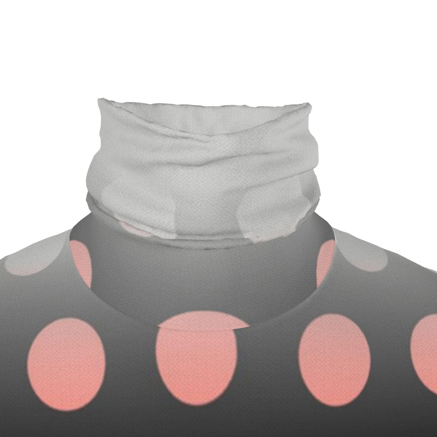 Mens Slim Fit Roll Neck in Ombre Polka Golden Dawn