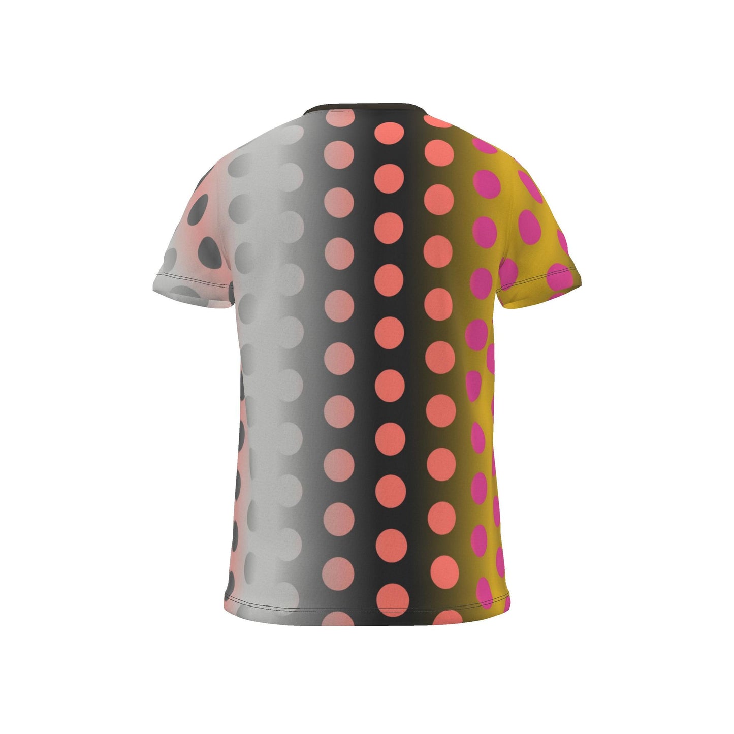 All Over Print T Shirt in Ombre Polka Goden Dawn