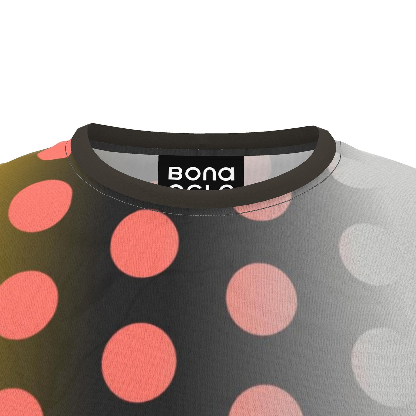 All Over Print T Shirt in Ombre Polka Goden Dawn