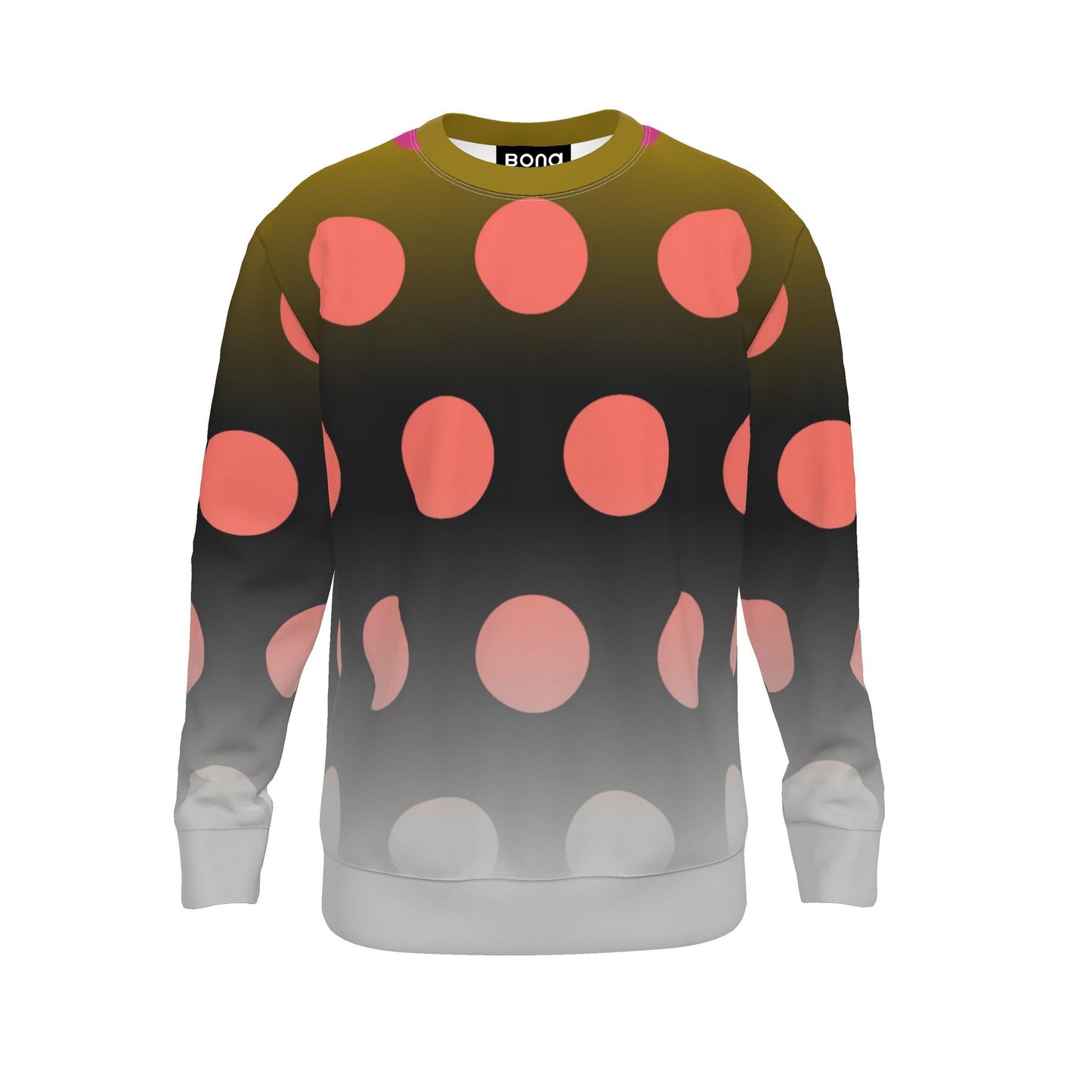 Sweatshirt  in Ombre Polka Golden Dawn