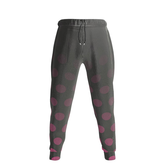 Jogging Bottoms in Ombre Polka Fuchsia  Carbon