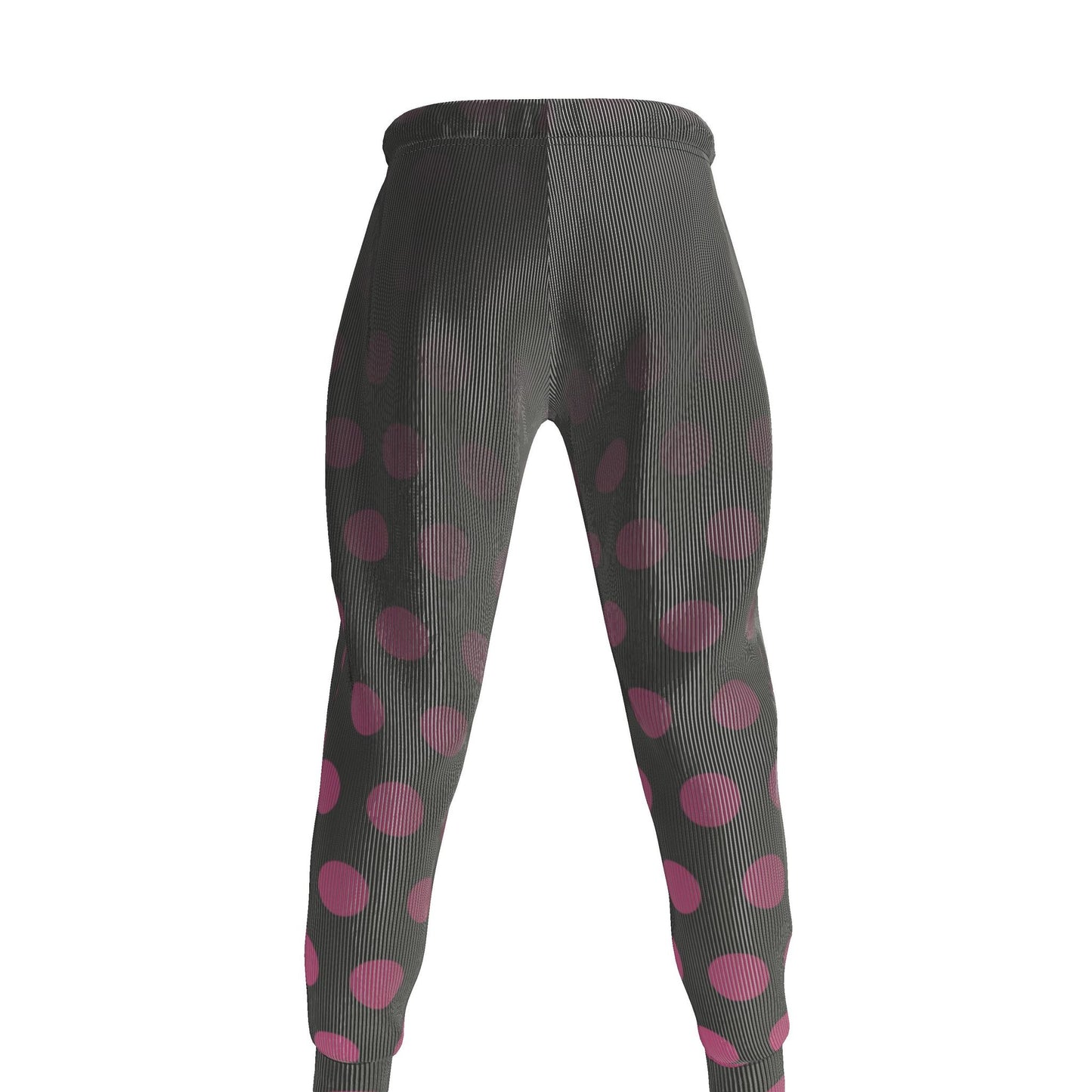 Jogging Bottoms in Ombre Polka Fuchsia  Carbon