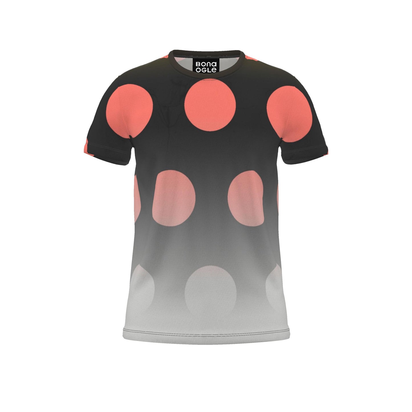 All Over Print T-Shirt in Ombre Polka Golden Dawn