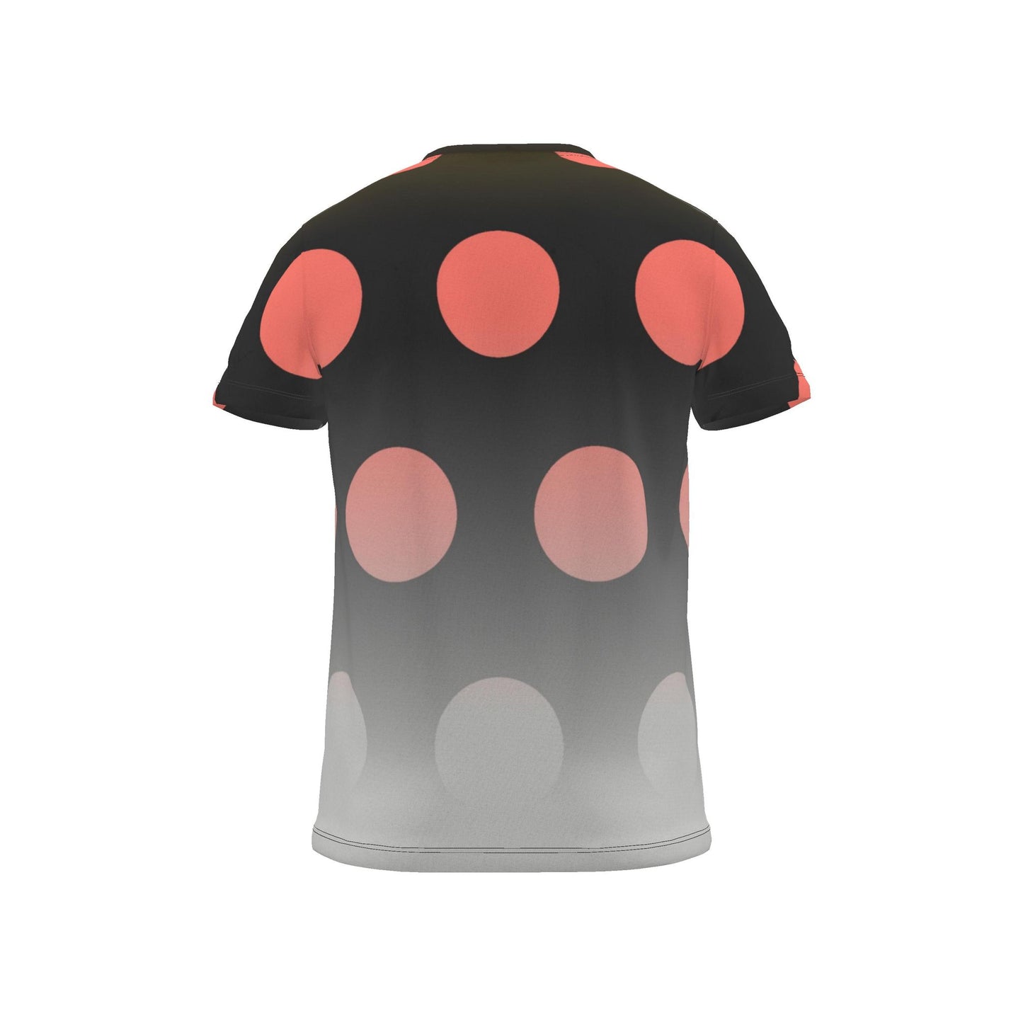 All Over Print T-Shirt in Ombre Polka Golden Dawn