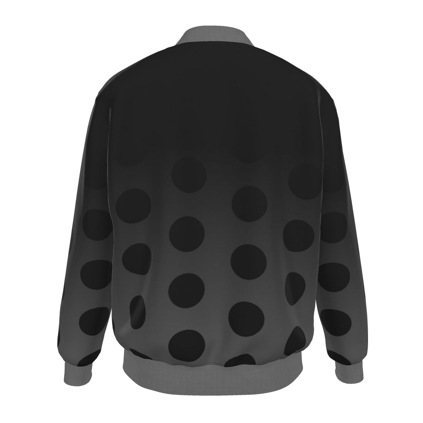Bomber Jacket in Ombre Polka Carbon Gray