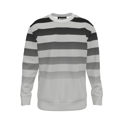 Sweatshirt  in Ombre Stripe Carbon Gray