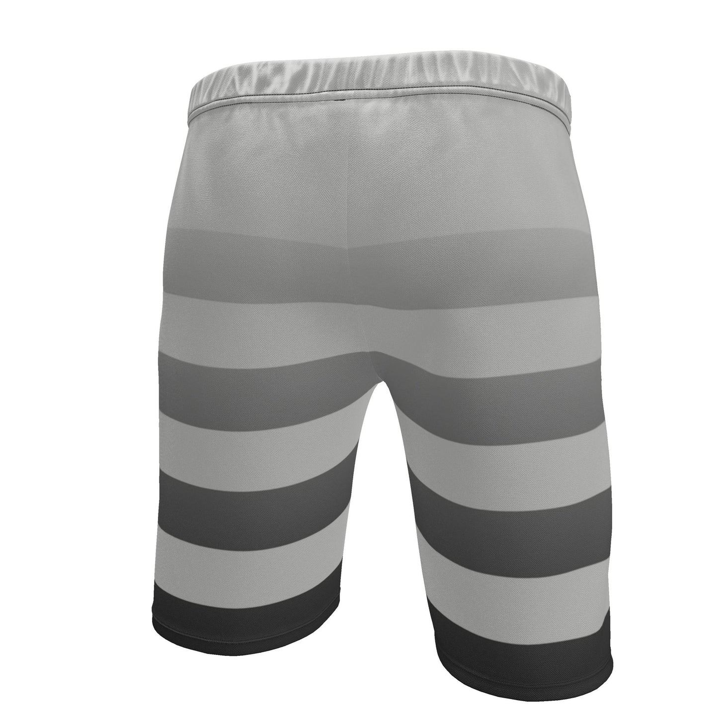 Sweat Shorts in Ombre Stripes Carbon Gray
