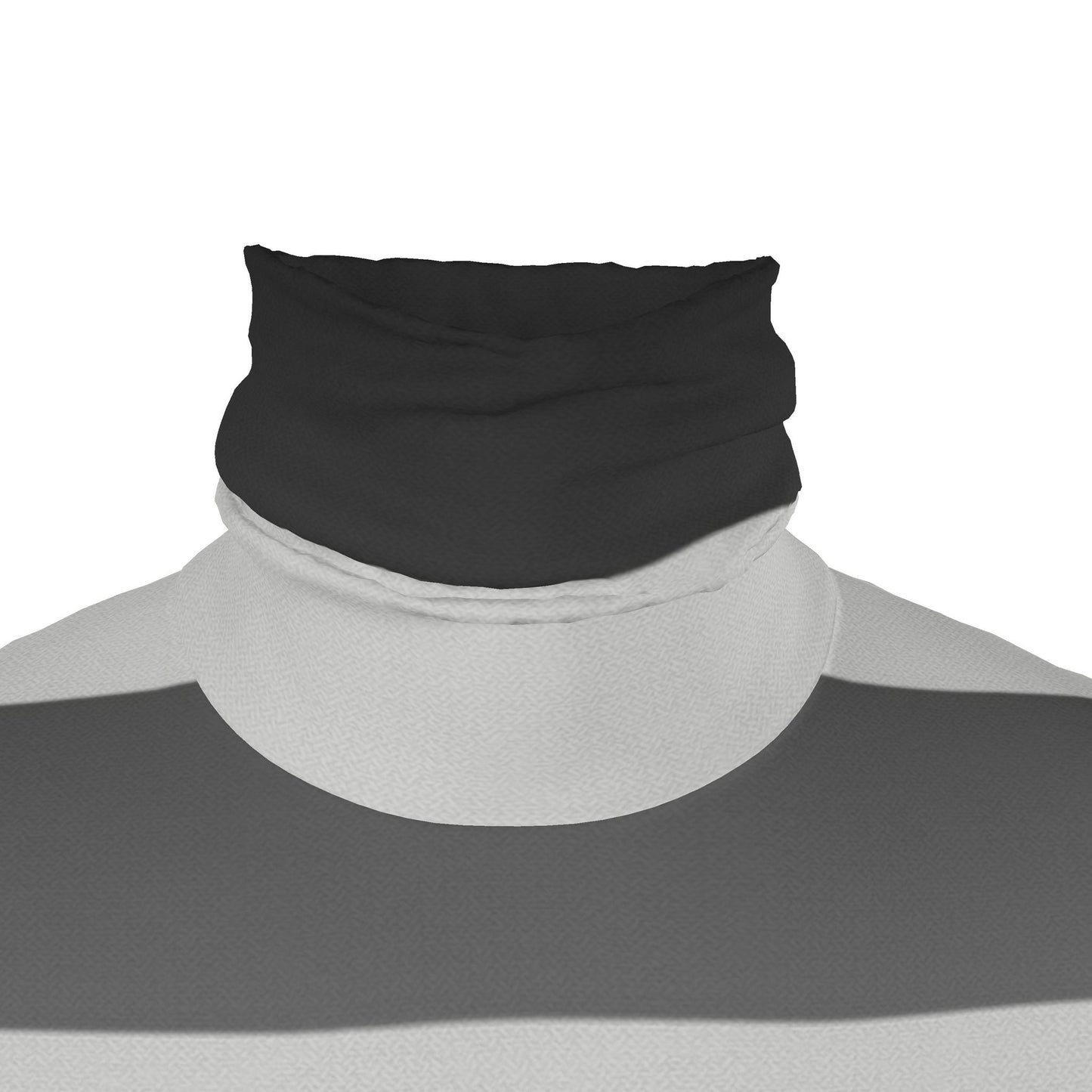 Slin Fit Roll Neck Top in Ombre Stripe Carbon Gray