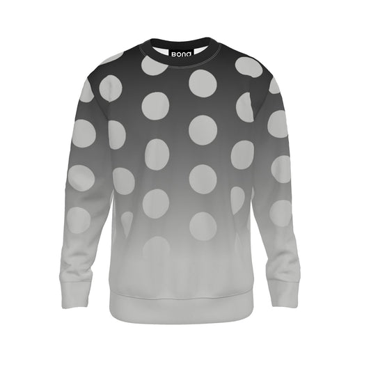 Sweatshirt in Ombre Polka Carbon Gray