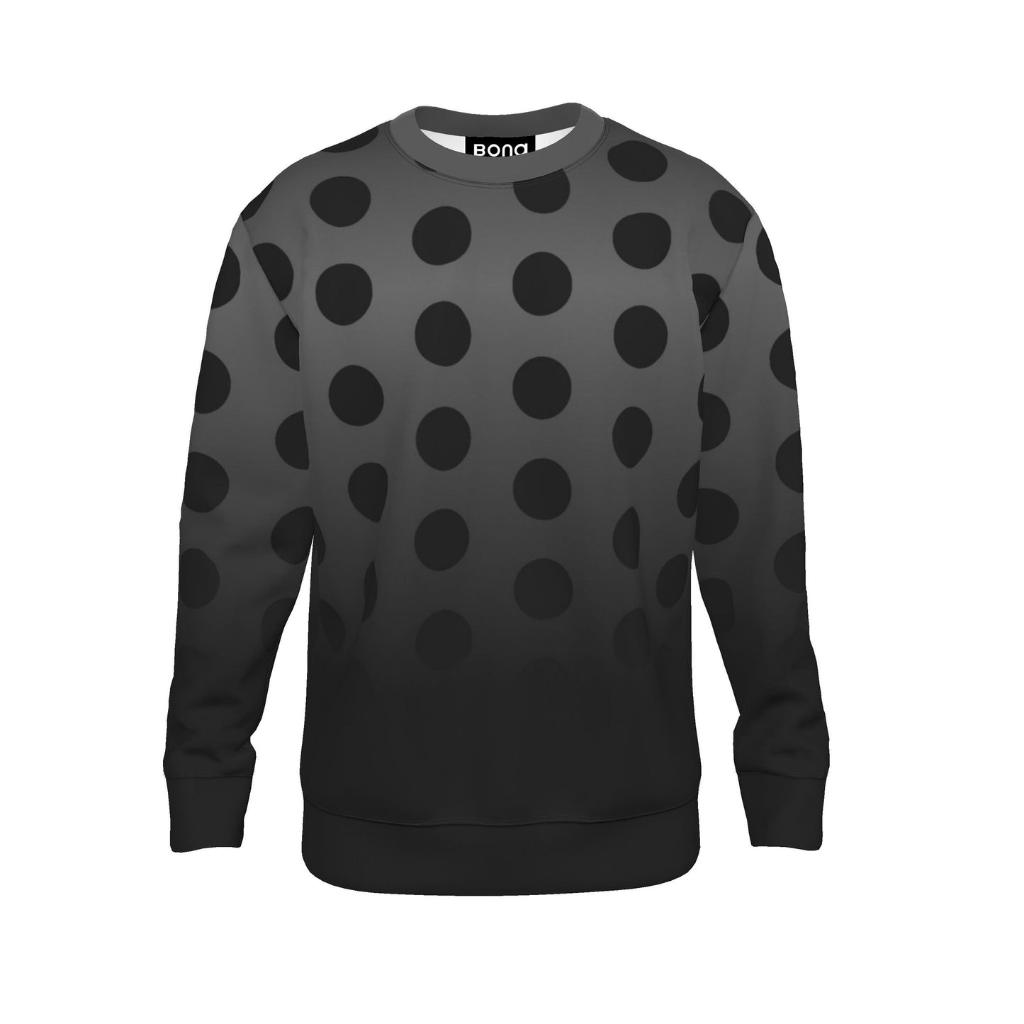 Sweatshirt  in Ombre Polka Carbon Gray 2