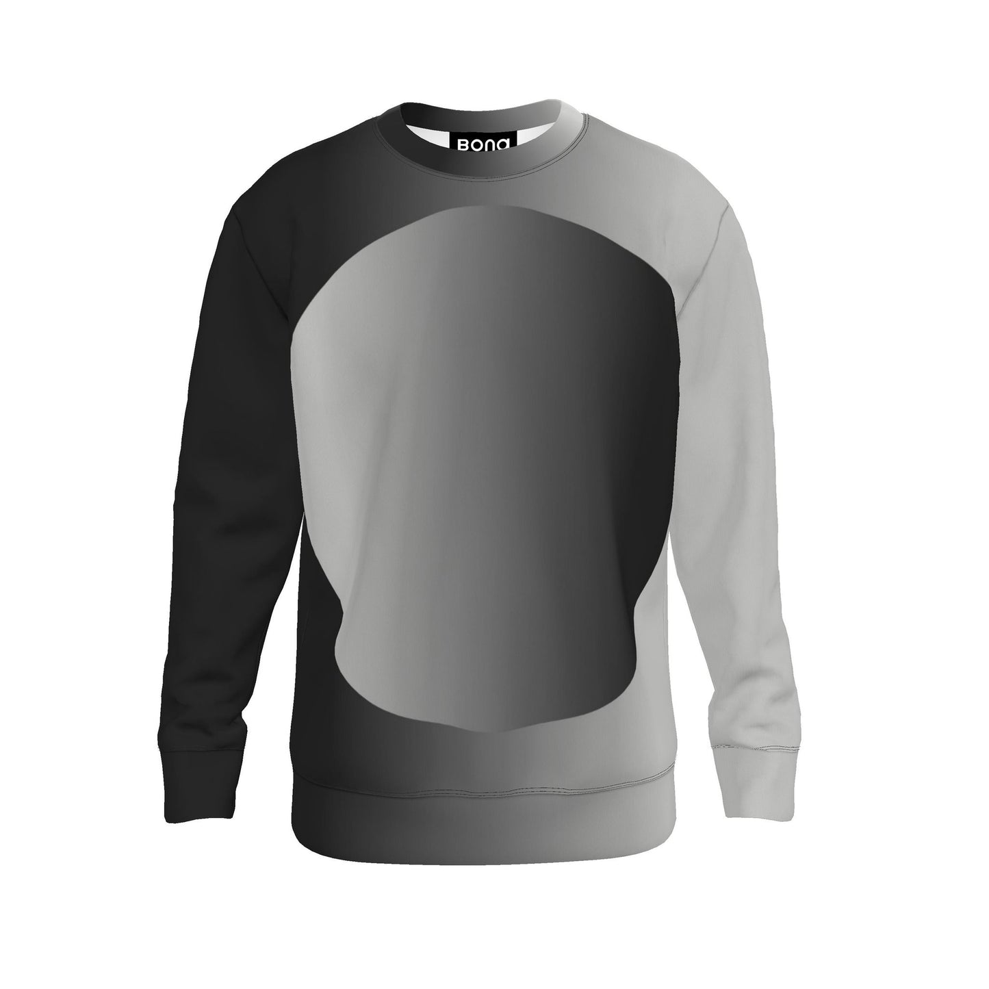 Sweatshirt in Ombre Polka Giant Carbon Gray